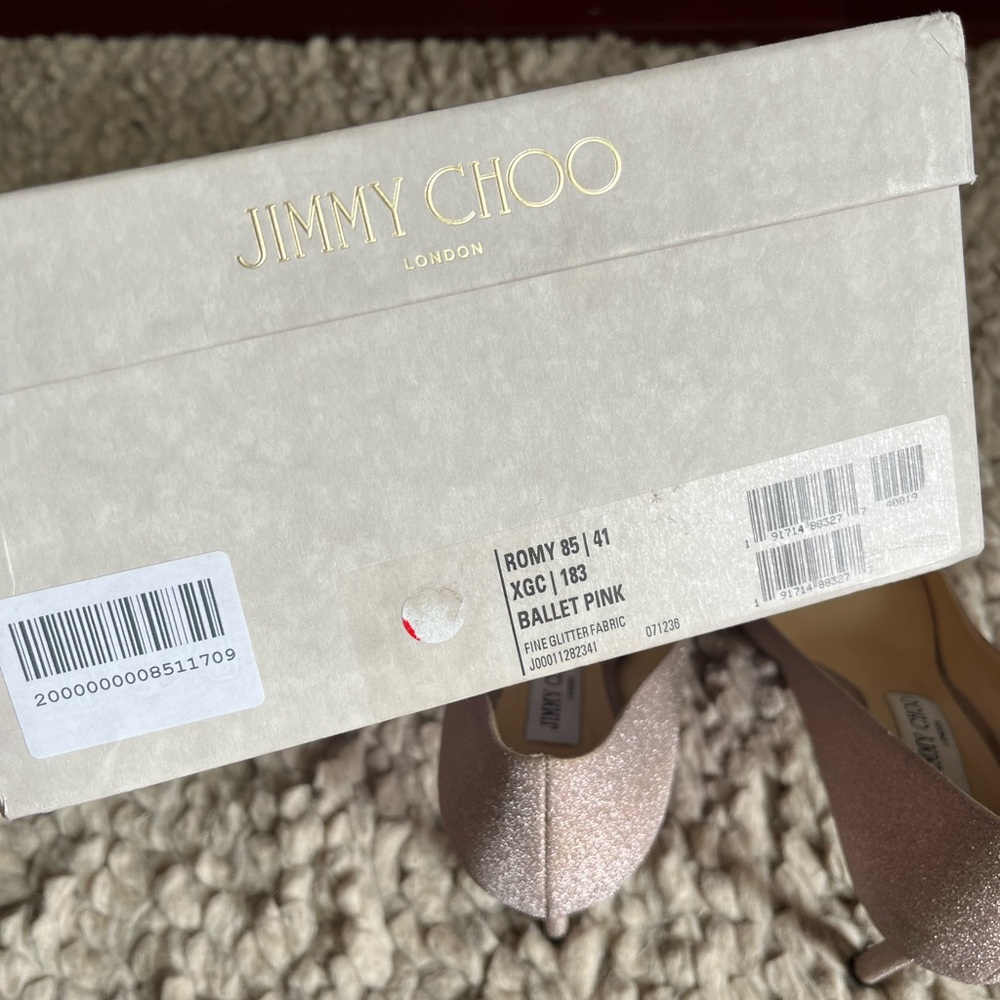 Jimmy Choo Romy 85, sz 41, Ballet Pink, good/fair condition - Picture 11 of 12